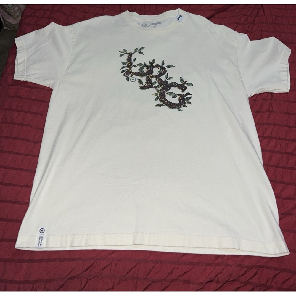 LRG Shirt Adult Extra Large Off White Casual Tshirt Vintage